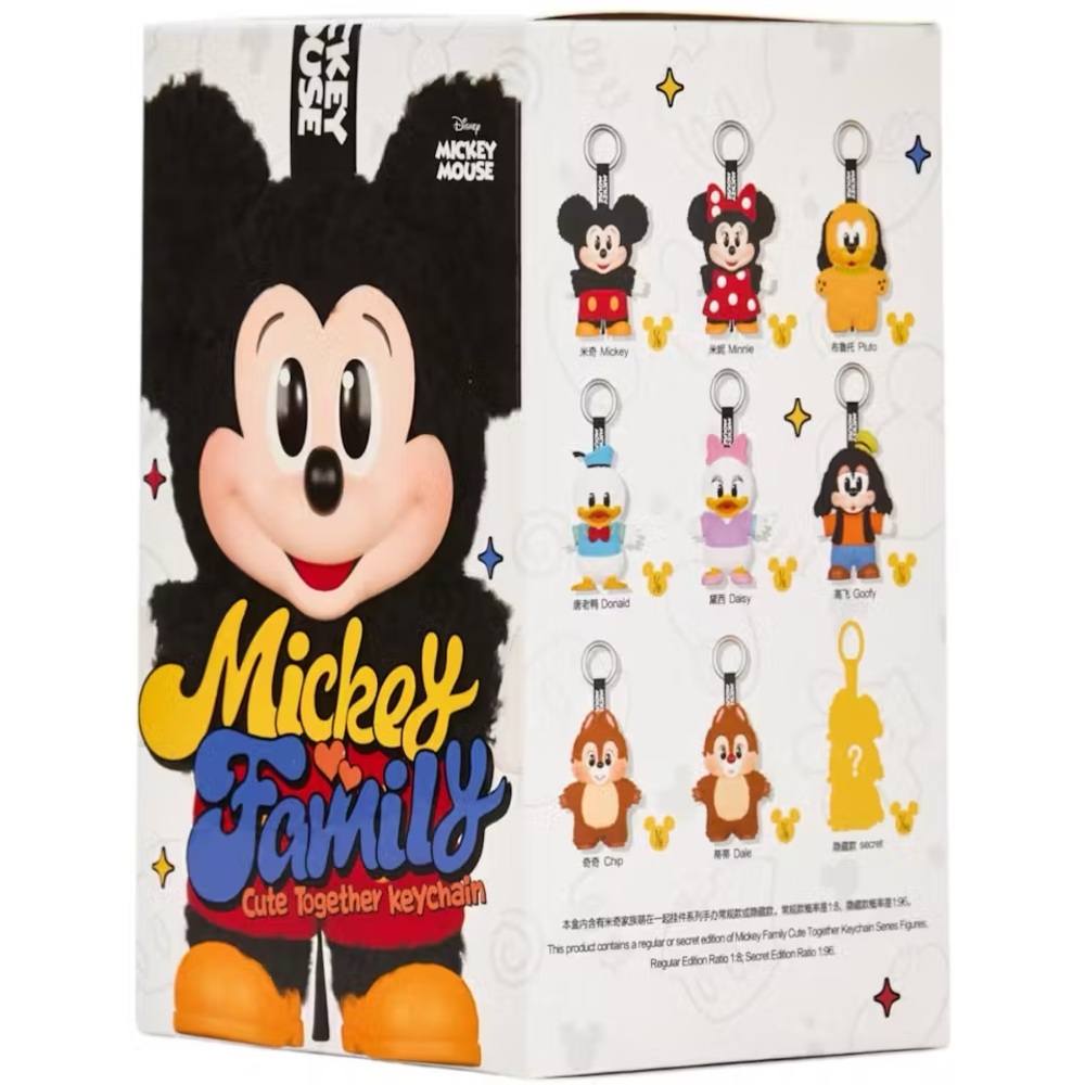 CONFIRMED CHIP Mickey Family Cute Together Keychain Series Figures Plush - Picture 3 of 12